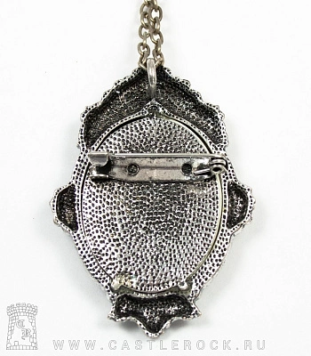 подвес-брошь restyle pol30 птицы (ч/б, камея)