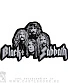 нашивка на спину black sabbath (группа ч/б, вышивка)