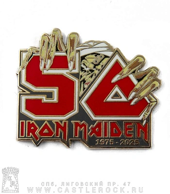 значок цанга iron maiden 1975-2025