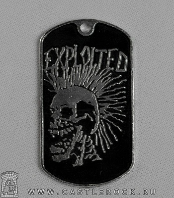 жетон exploited (черный фон)