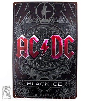 табличка ac/dc "black ice"