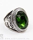 перстень сувенирный изумруд (овал. дракон)