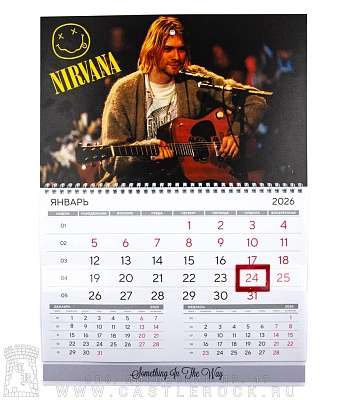 календарь настенный nirvana kurt cobain