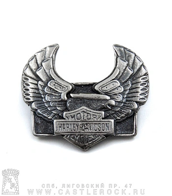 значок цанга harley-davidson motorcycles (крылья)