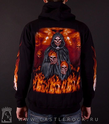 балахон на молнии смерть в огне