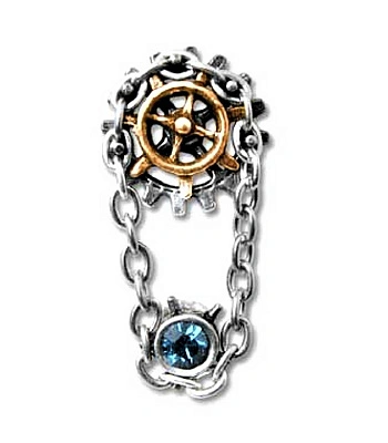 серьга alchemy gothic (алхимия готик) e294 chain-gear