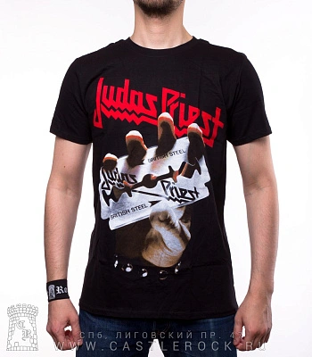 футболка judas priest "british steel" (принт большой)