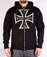 балахон на молнии addiction скелет с крыльями и мальтийский крест