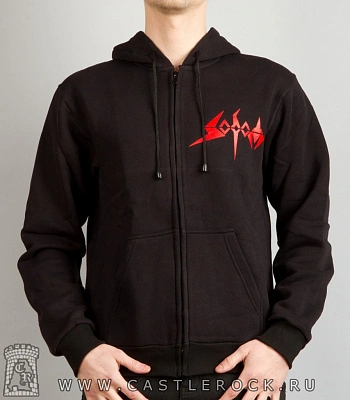 балахон на молнии sodom "in war and pieces"