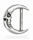 пряжка alchemy gothic (алхимия готик) b103 quietus moon buckle