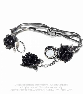 браслет alchemy gothic (алхимия готик) a125 wild black rose