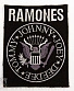 нашивка ramones (лого ч/б, вышивка)