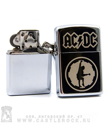 зажигалка с гравировкой ac/dc angus young