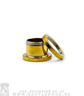 Плаг Сталь Золотистый Вегвизир Компас Викингов 12 мм