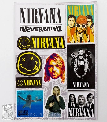 набор наклеек nirvana (стикерпак)