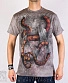 футболка the mountain змея "boa constrictor" (полноцвет, серая)