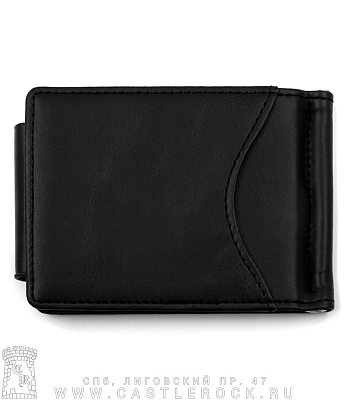 зажим для купюр с держателем карт (черный)