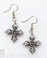 серьги крест из корон