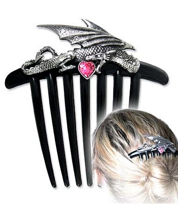 гребень alchemy gothic (алхимия готик) hc4 heart of the dragon