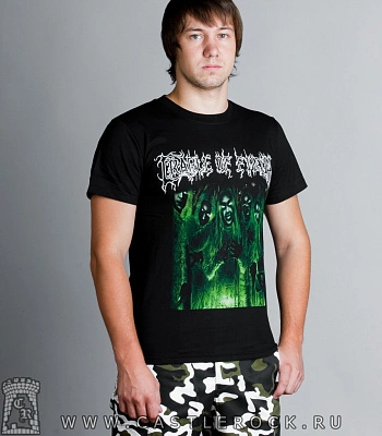 футболка cradle of filth (группа, принт зеленый)