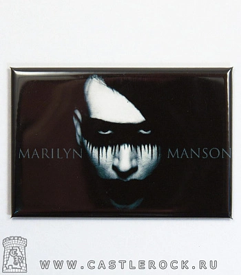 магнит прямоугольный marilyn manson (черный)