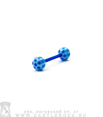 Штанга Биофлекс с Акриловыми Шариками Полосы (синяя) 1,6 х 14-15 х 6/6