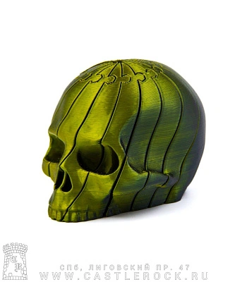 игрушка череп составной (3d печать, оливковая)