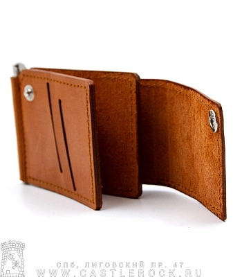 зажим для купюр с держателем карт король и шут (гравировка, ручная работа)