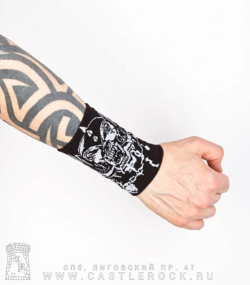 напульсник трикотажный motorhead (широкий)