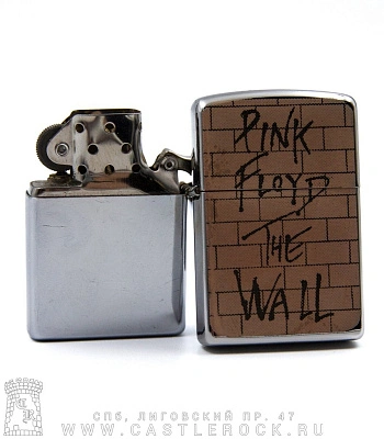 зажигалка с гравировкой pink floyd "the wall" (стена)