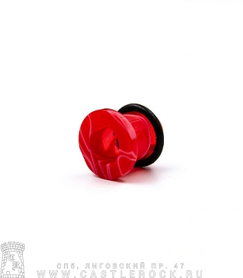 Тоннель Акрил Красный (с резинкой) 10 мм