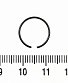 Кольцо для носа Сталь Разжимное Черное 0,8 х 12