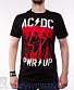 футболка ac/dc "power up" (надпись белая)