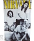 постер тканевый nirvana (группа ч/б, надпись желтая)