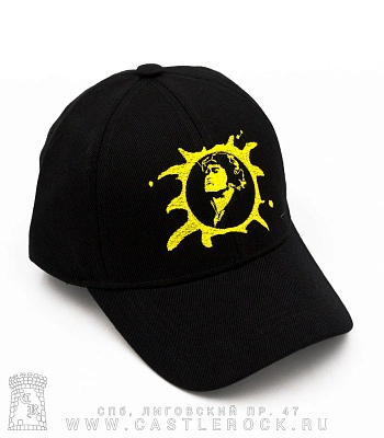 бейсболка кино в. цой (шесть клиньев, вышивка)