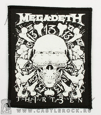 нашивка megadeth "13"