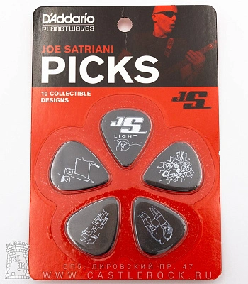 набор медиаторов joe satriani (черный, 10 шт., 0,46 мм) 1cbk2-10js