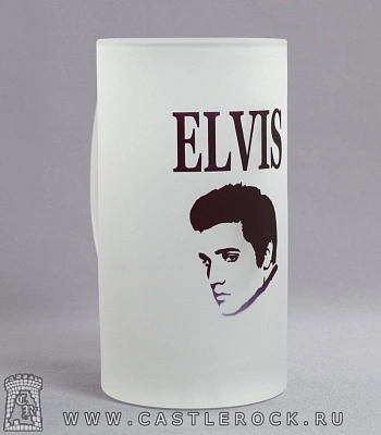 кружка пивная стеклянная elvis presley