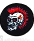 нашивка череп панка anarchy анархия (круглая)