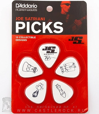 набор медиаторов joe satriani (белый, 10 шт., 0,96 мм) 1cwh6-10js