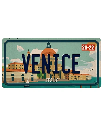 табличка номерной знак venice