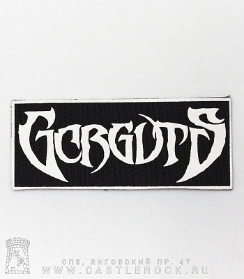 нашивка gorguts (лого белое)