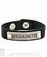 браслет кожаный megadeth