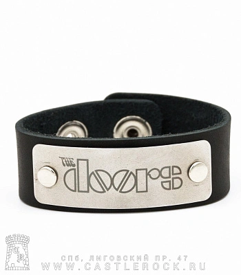 браслет кожаный doors (широкий)