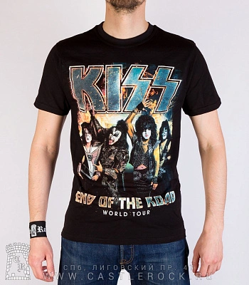 футболка kiss "end of the road. world tour"