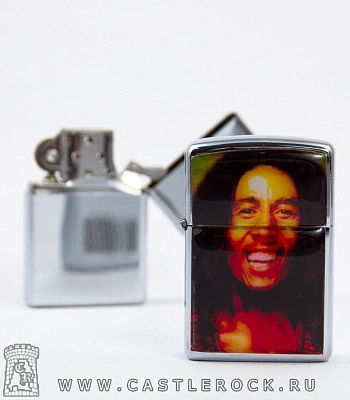 зажигалка цветная bob marley