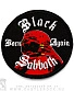 нашивка black sabbath "born again" (вышивка)
