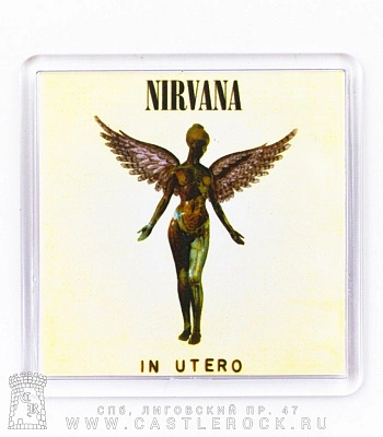 магнит квадратный nirvana "in utero"