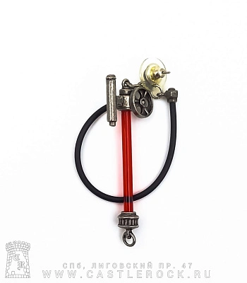 серьга кафф alchemy gothic (алхимия готик) e269 haemostatic capillary pump earring