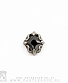 серьга геральдика (страз черный)